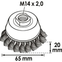 Cup brush V6801-65, VIGOR (2)