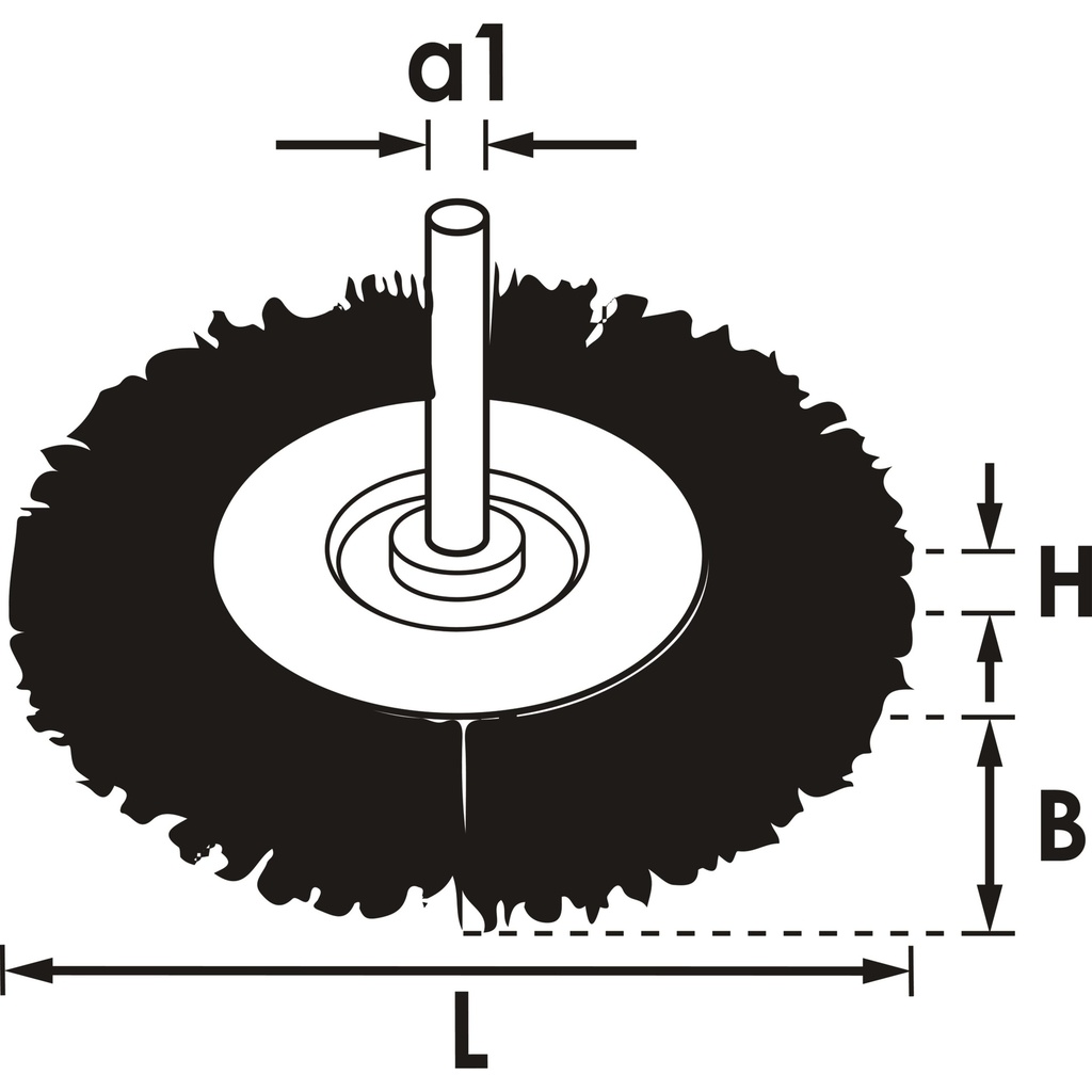 Wheel brush V6803-100, VIGOR (2)