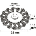 Wheel brush ∙ knotted wire V6806, VIGOR (2)