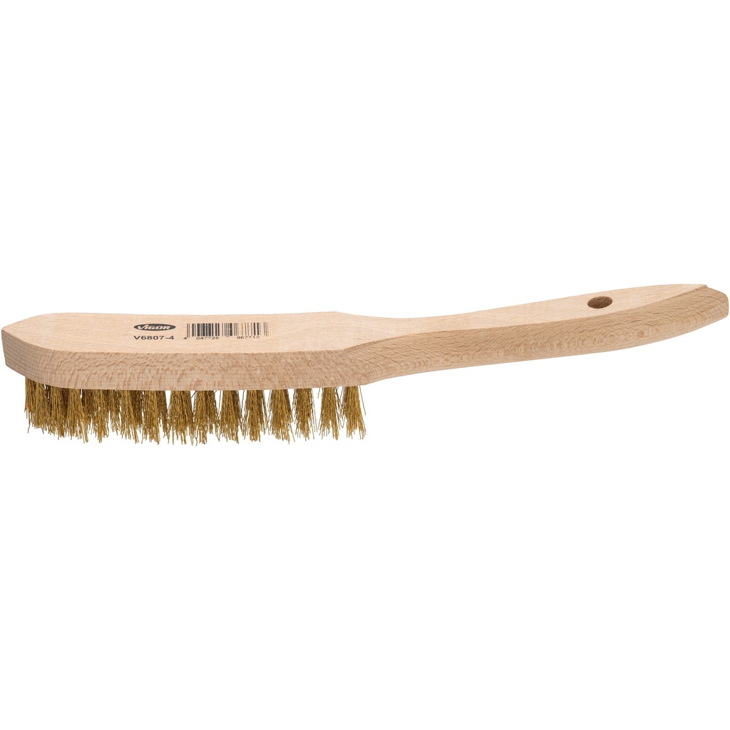 Brass wire brush ∙ 4 rows V6807-4, VIGOR (2)