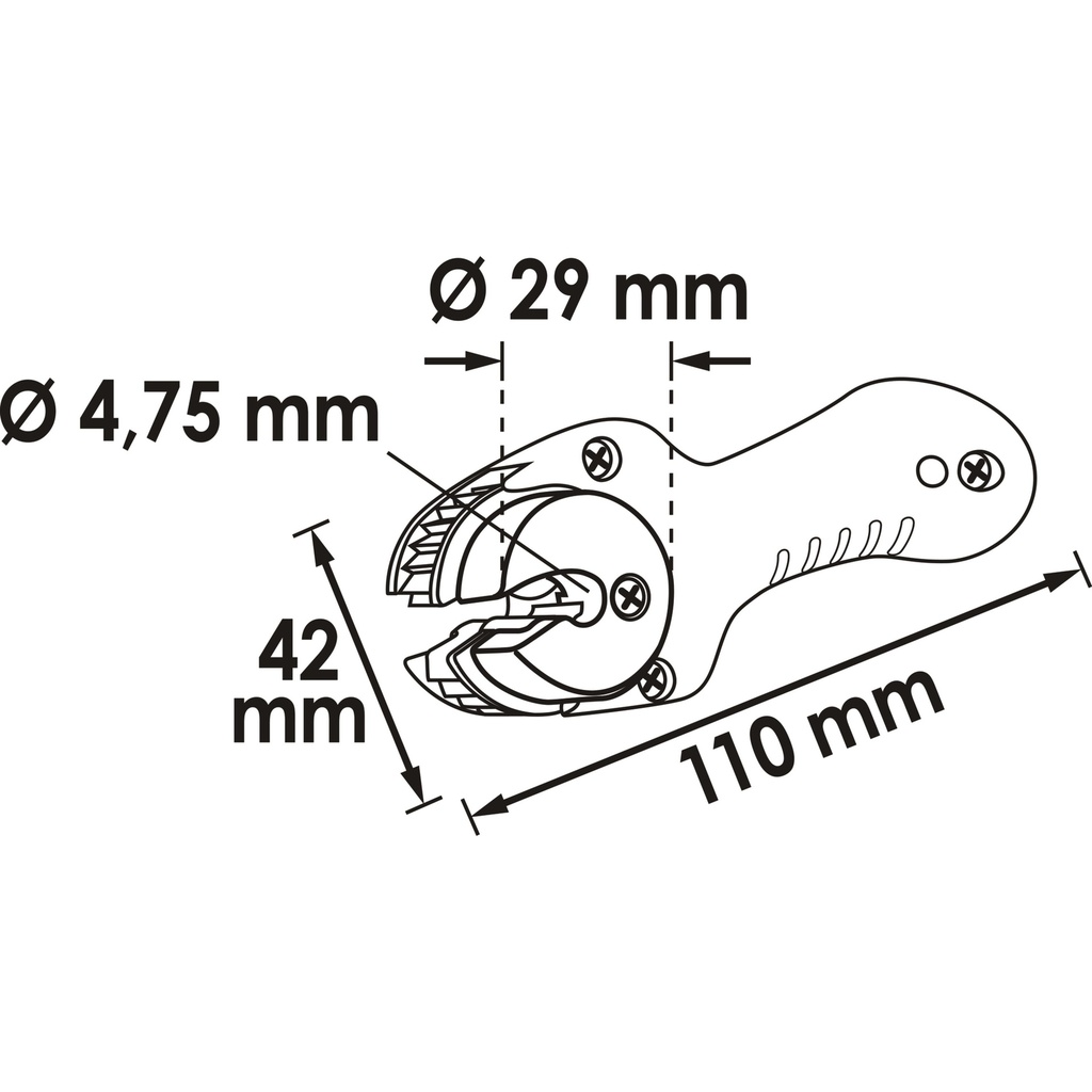 Brake line ratcheting tube cutter V6917, (2)