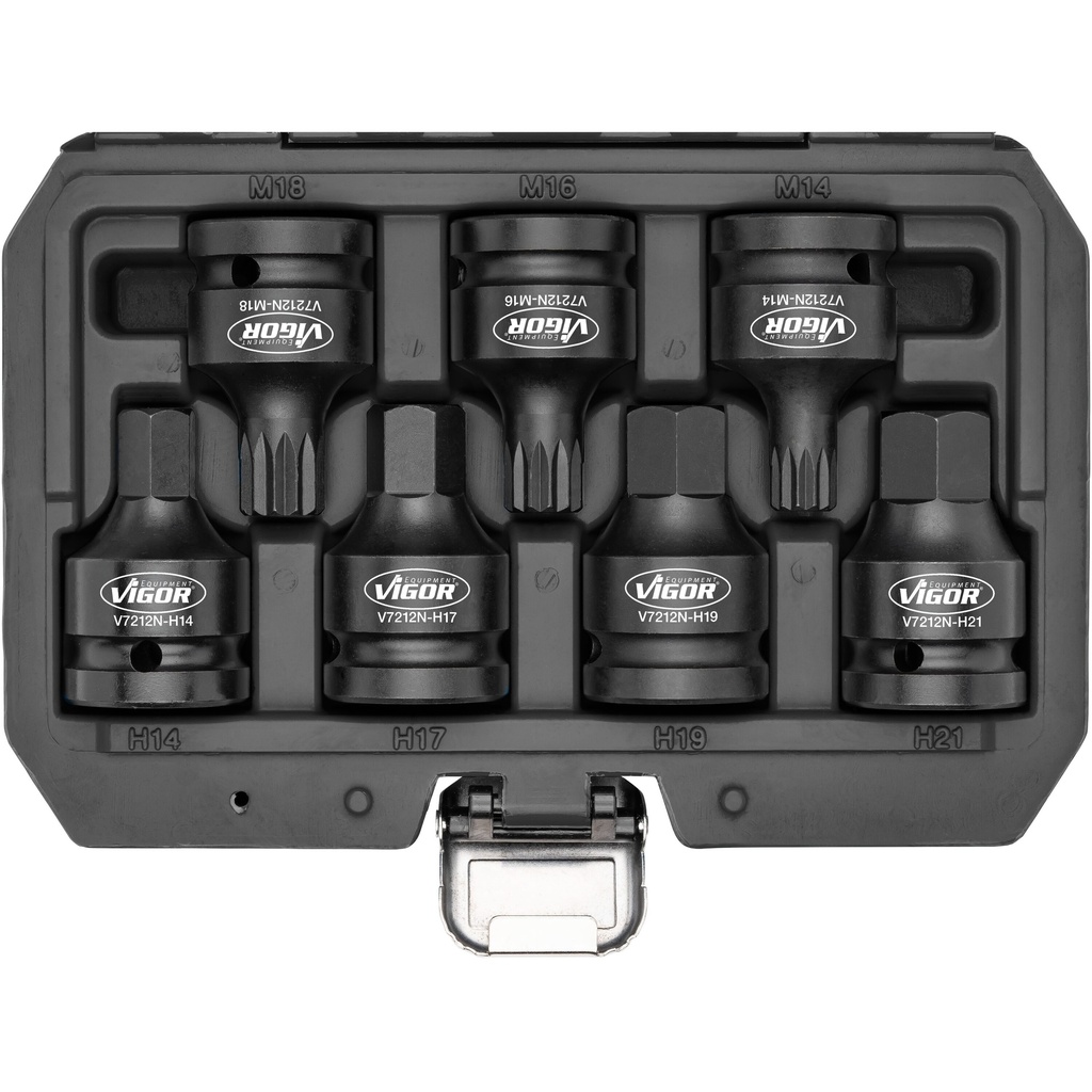 Impact socket set V7212N, VIGOR (3)