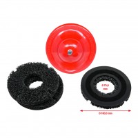 Ratų stebulių šlifuoklio rinkinys Ø 160 mm, vidinis Ø 75 mm, 4 dalys (100.5070, KS TOOLS)