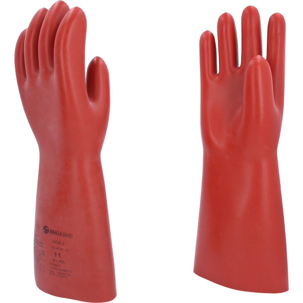 Glove for electricians with protective insulation, size 11, red (117.0014, KS TOOLS)