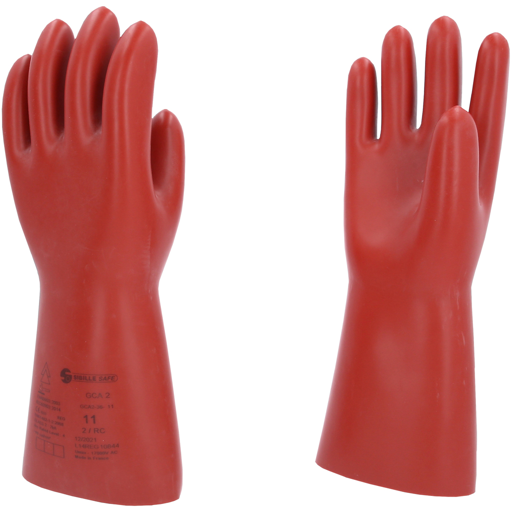 Glove for electricians with protective insulation, size 11, red (117.0094, KS TOOLS)