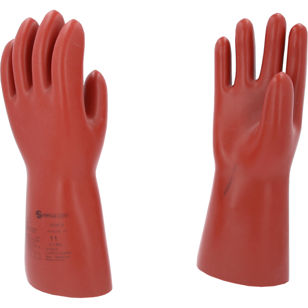 Glove for electricians with protective insulation, size 11, red (117.0097, KS TOOLS)