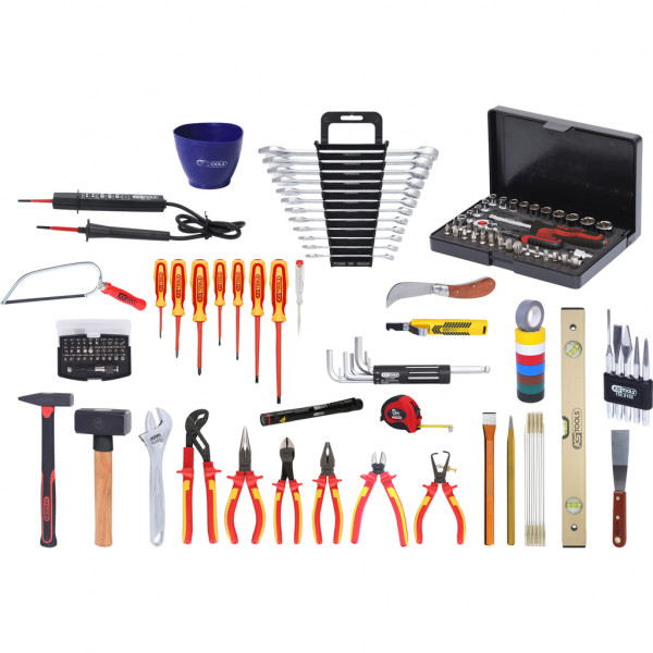 Electricians premium tool kit, 132pcs (117.0190, KS TOOLS)