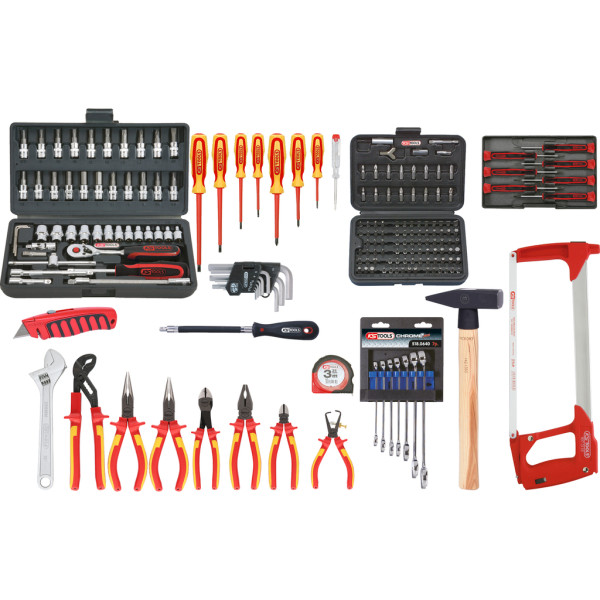 Electricians max tool kit, 195pcs (117.0195, KS TOOLS)