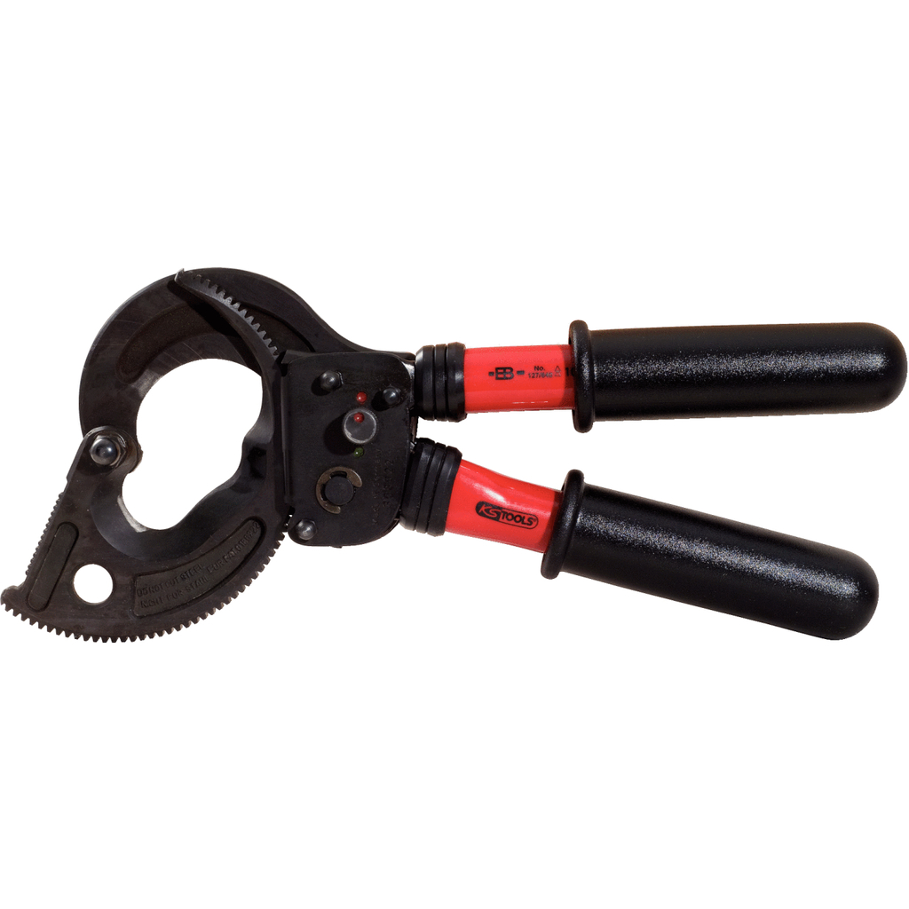 Terkšlinės kabelių žirklės su apsaugine izoliacija, 530 mm (117.1249, KS TOOLS)