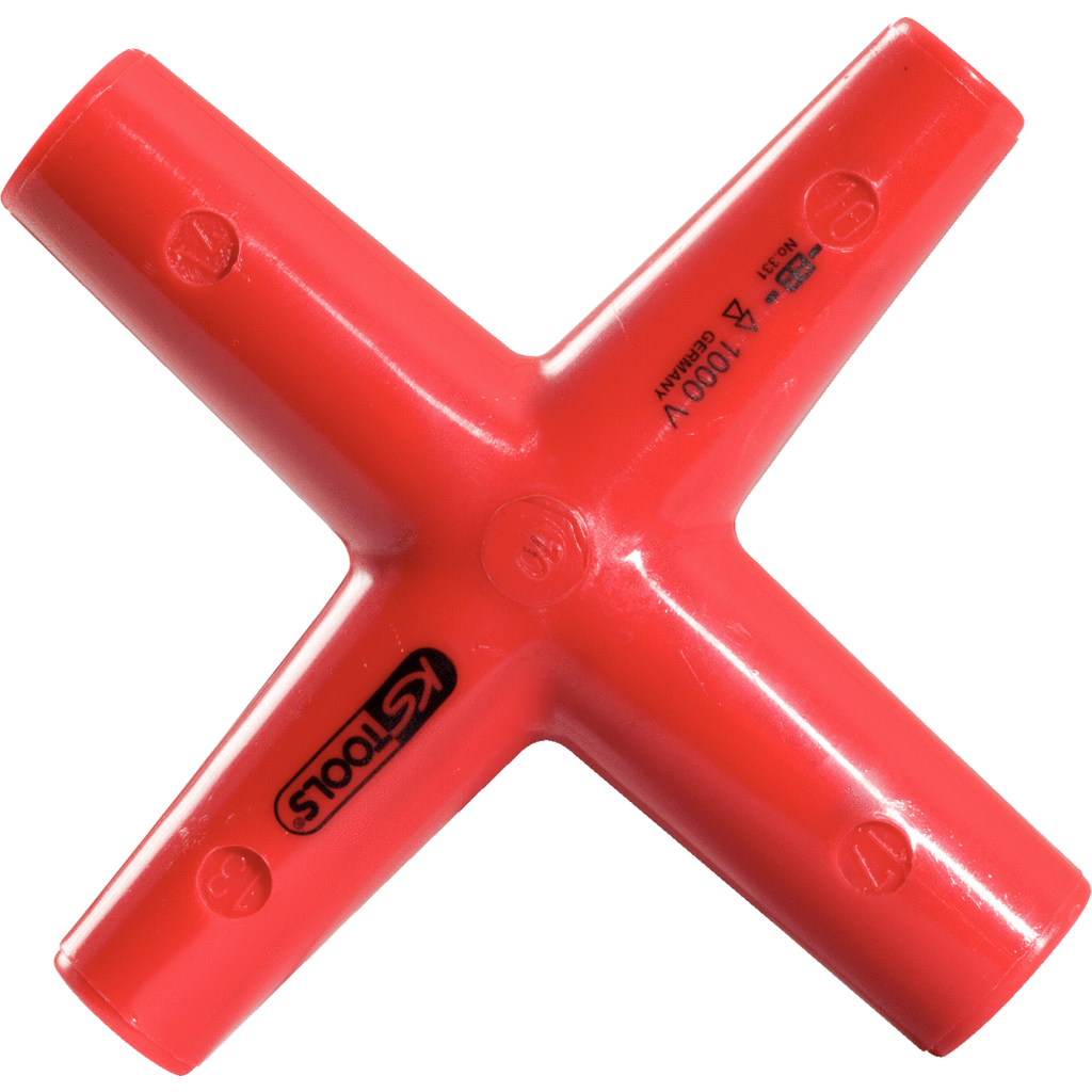 Izoliuotas kryžminis raktas, 11 x 13 x 14 x 17 mm (117.1707, KS TOOLS)
