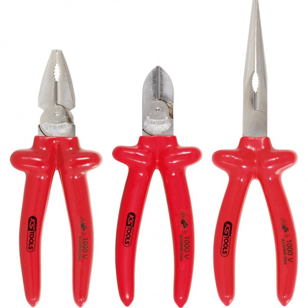 Knaibļu komplekts 1000 V, 3 daļas (117.1710, KS TOOLS)