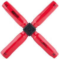 Izoliuotas kryžminis raktas, 10 x 13 x 14 x 17 mm, 220 mm (117.1720, KS TOOLS)