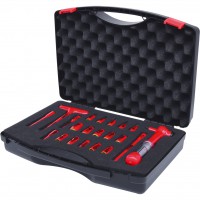 Izolētu muciņu atslēgu komplekts 1/4", 21 daļa (117.1878, KS TOOLS)