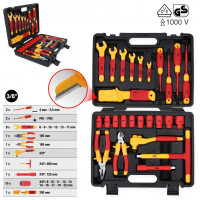 Izolētu instrumentu komplekts hibrīda un elektroautomobiļiem, 26 daļas (117.1895, KS TOOLS)