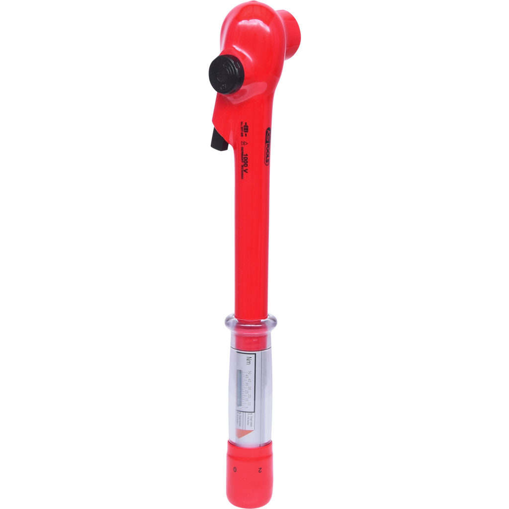 Izoliuotas dinamometrinis raktas VDE su perjungiama terkšle 3/8", 5–50 Nm (117.3810, KS TOOLS)