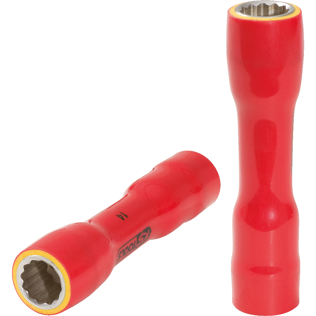 Izoliuota ilga dvylikakampė galvutė VDE 3/8", 13 mm (117.3856, KS TOOLS)