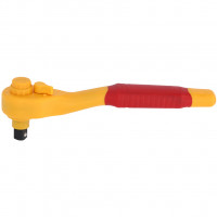 Insulated reversible ratchet 1/2 inch, 72 teeth (117.5390, KS TOOLS)