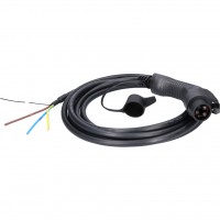 Tiesus įkrovimo kabelis laisvas galas / Type 1, 7,4 kW, 230 V, 32 A, 5 m (117.7225, KS TOOLS)
