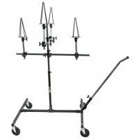 Ratlankių dažymo stovas, aukštis 1350–1950 mm, 950x900 mm (140.2222, KS TOOLS)