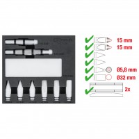 Kėbulo išmušimo smeigtukų rinkinys, 10 vnt. (140.2480, KS TOOLS)