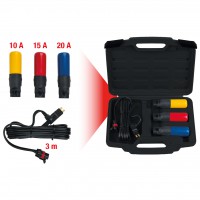 Automatinių saugiklių rinkinys (10 A, 15 A, 20 A), 4 vnt. (150.0990, KS TOOLS)