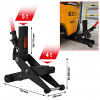 Hidraulinis domkratas krautuvams, 4–5 t (160.1050, KS TOOLS)