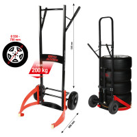 Profesionalus padangų vežimėlis, 200 kg (160.1340, KS TOOLS)