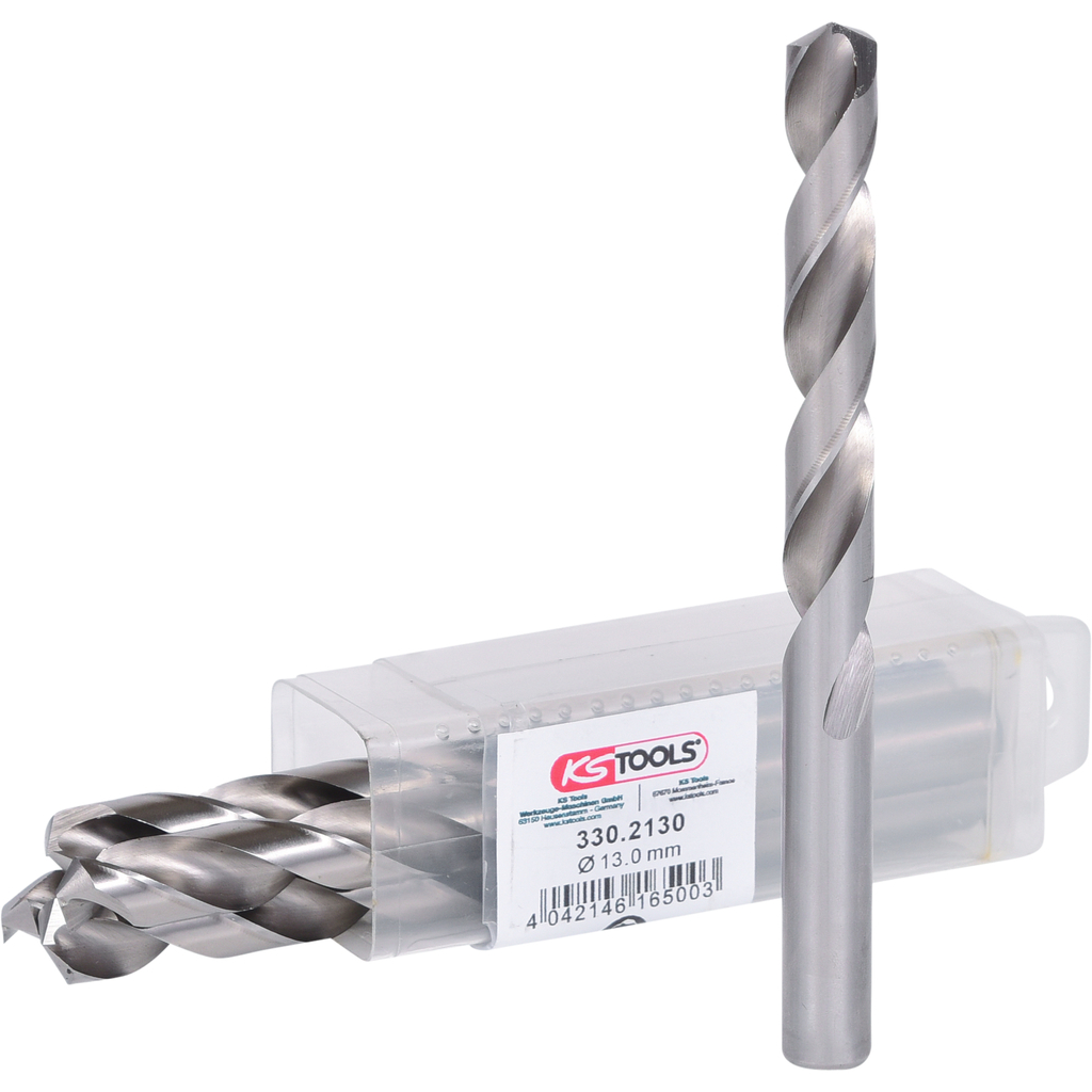 Spiralinis grąžtas HSS-G, 5 vnt., 13,0 mm (330.2130, KS TOOLS)