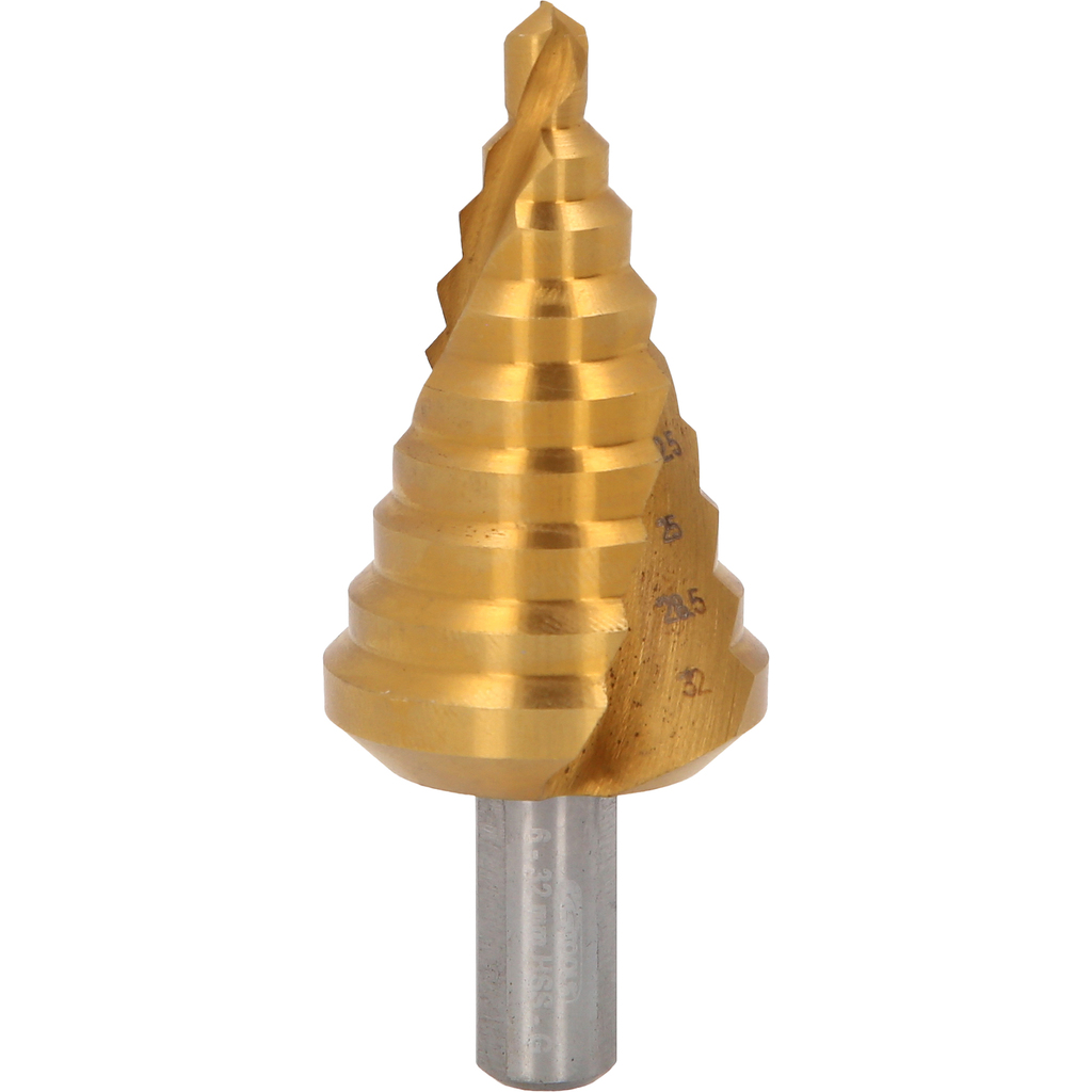 Pakopinis grąžtas HSS TiN, Ø 6-32 mm (330.2355, KS TOOLS)