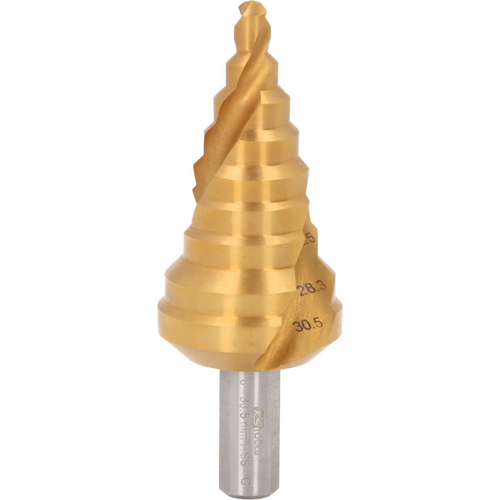 HSS TIN stepped hole cutter, Ø 6-30,5mm (330.2358, KS TOOLS)