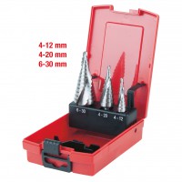HSS Co stepped hole cutter set, 3pcs (330.2414, KS TOOLS)