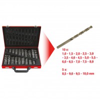 HSS-G Co spiral drill assortment, 170pcs (330.3640, KS TOOLS)