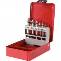 HSS Co cone&deburrer set,6pcs,6,3-20,5mm (336.0416, KS TOOLS)