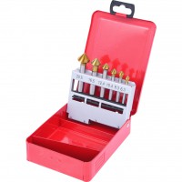 HSSTIN cone&deburrer set,6pcs,6,3-20,5mm (336.0426, KS TOOLS)