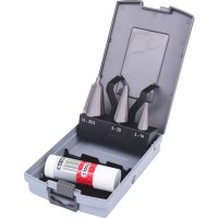 Konisko skārda urbju komplekts HSS Co, 4 gab., plastmasas kasetē (336.0543, KS TOOLS)