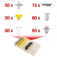 ce. Trim Clip Assortment for Renault (420.0750, KS TOOLS)
