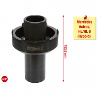 3/4" griovelinių veržlių raktas su 6 kaiščiais, Mercedes-Benz, 105-125 mm (450.0167, KS TOOLS)