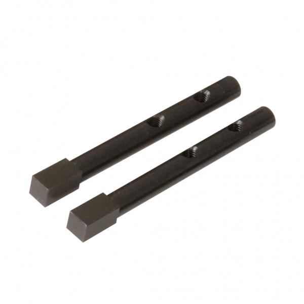 Keturkampiai adapteriai, 8 mm, 2 vnt., juodinti (450.0196, KS TOOLS)