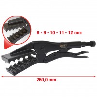 Self grip pliers f.plastic pipesØ8-12mm (450.0350, KS TOOLS)