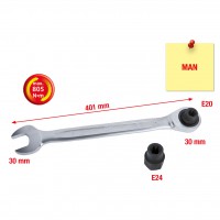 Brake calliper socket set, MAN, 3pcs (450.0360, KS TOOLS)