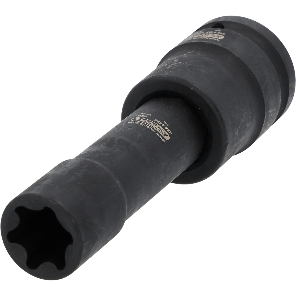 3/4" long impact bit socket, TX E, E24 (450.0454, KS TOOLS)