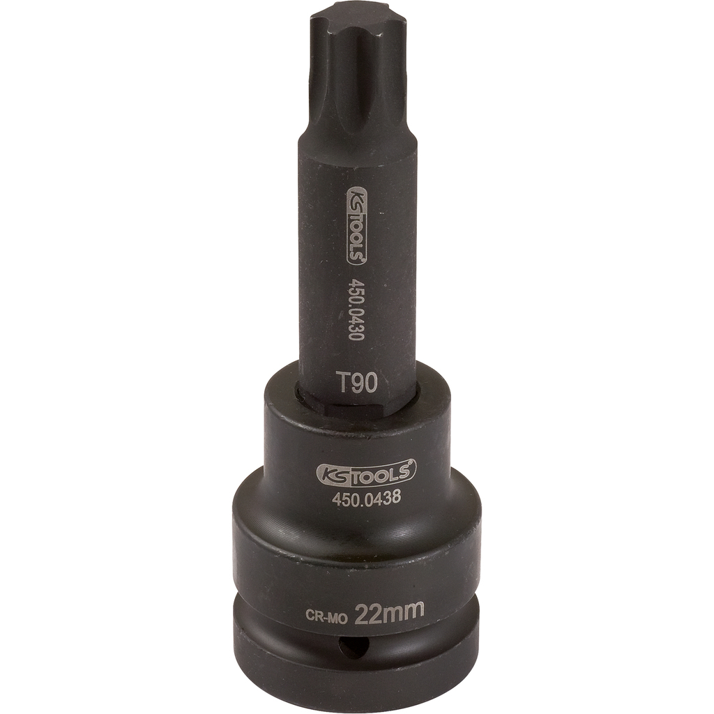 1" impact bit socket, TX T, T80 (450.0473, KS TOOLS)