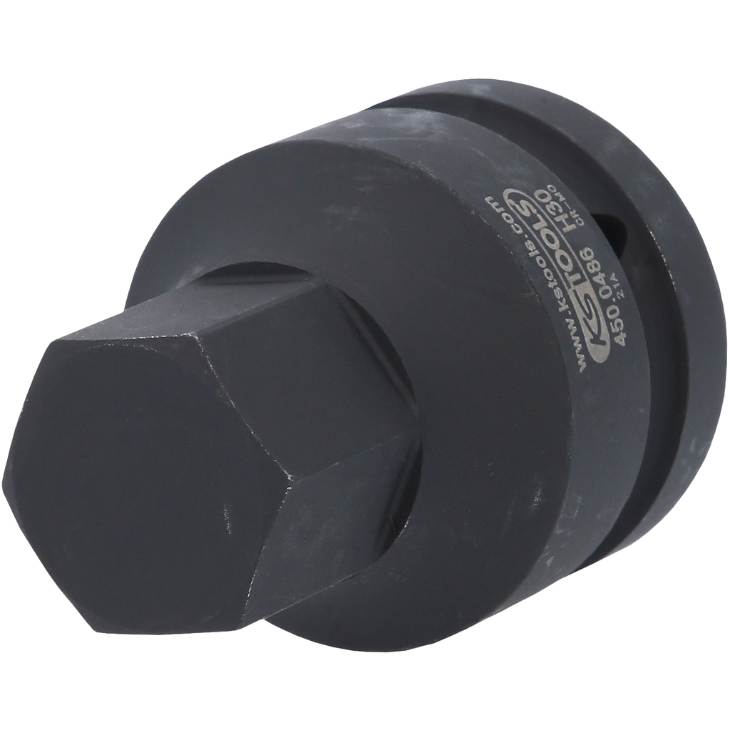 1" trumpa smūginė antgalinė galvutė vidiniam šešiabriauniui, 30 mm (450.0486, KS TOOLS)