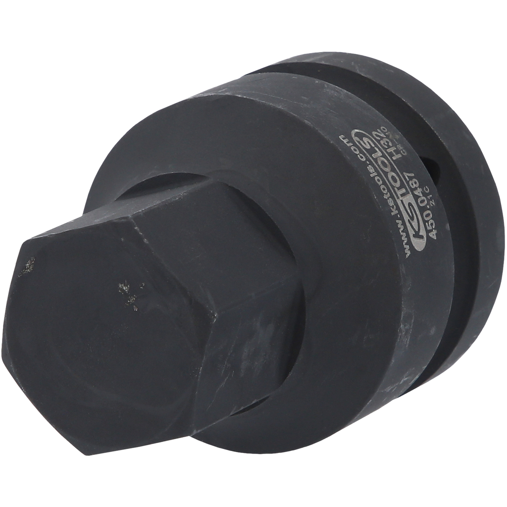 1" trumpa smūginė antgalinė galvutė vidiniam šešiabriauniui, 32 mm (450.0487, KS TOOLS)
