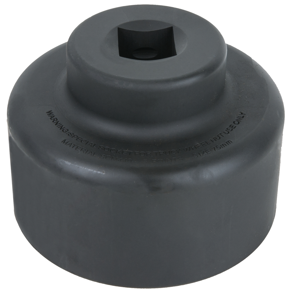 Axle nut socket, short, 75 mm, 3/4 in. (460.0055, KS TOOLS)