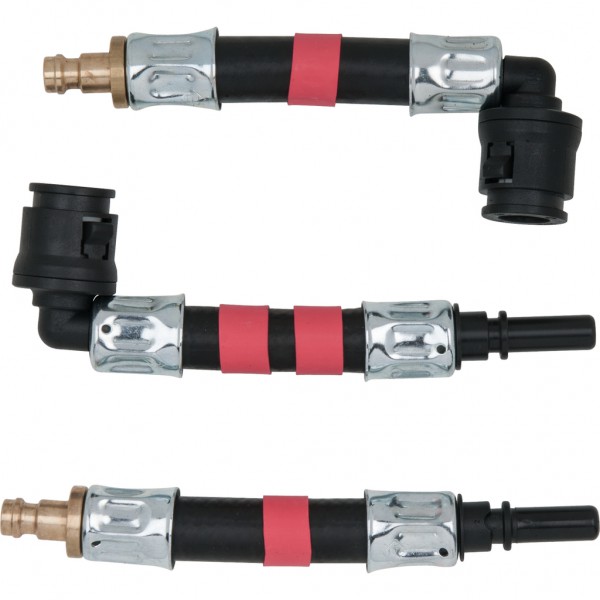 Adapter Set 3-pc. SAE 8 x 20 mm (Red) (150.1864, KS TOOLS)
