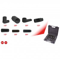 Sensor socket set, 7pcs, 3/8"+1/2" (150.2100, KS TOOLS)
