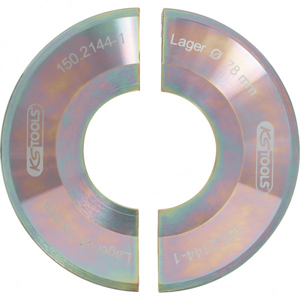 Halbschalen-Satz 2 tlg. (gold) (150.2144-1, KS TOOLS)