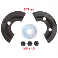 Papildomas puskiaučių rinkinys Ø 72 mm, 6 vnt. (150.2143, KS TOOLS)