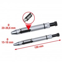 Sankabos centravimo kaiščių rinkinys Ø 15,0-26,6 mm, 2 vnt. (150.2285, KS TOOLS)